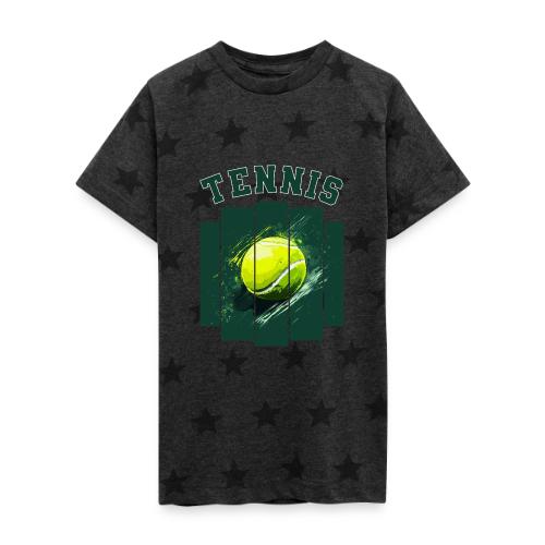 Tennis Motion - Kid's 5 Star Print T-Shirt