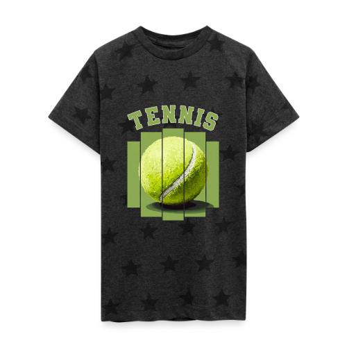 Tennis Minimal - Kid's 5 Star Print T-Shirt