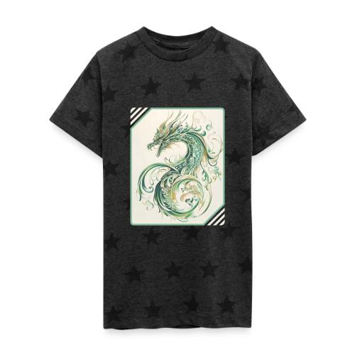 Brush of the Dragon - Kid's 5 Star Print T-Shirt