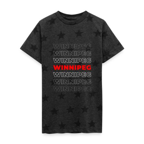 Winnipeg Waves - Kid's 5 Star Print T-Shirt