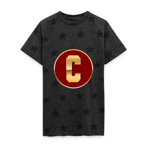 Letter C – Capital Varsity Alphabet Monogram - Kid's 5 Star Print T-Shirt
