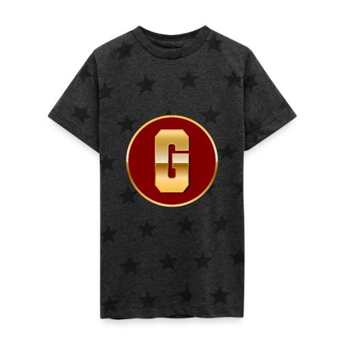 Letter G – Capital Varsity Alphabet Monogram - Kid's 5 Star Print T-Shirt