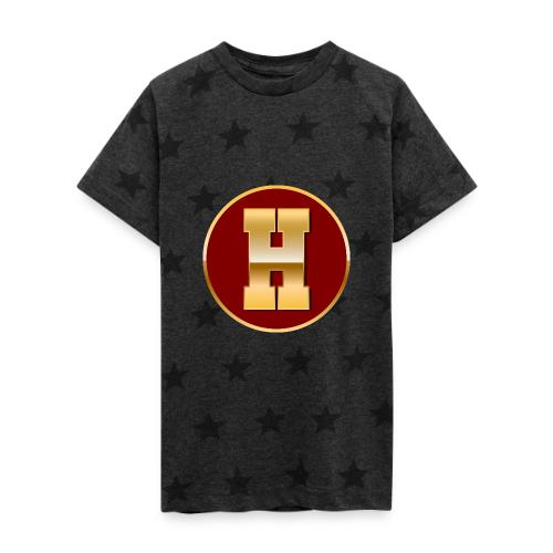 Letter H – Capital Varsity Alphabet Monogram - Kid's 5 Star Print T-Shirt