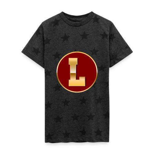 Letter L – Capital Varsity Alphabet Monogram - Kid's 5 Star Print T-Shirt
