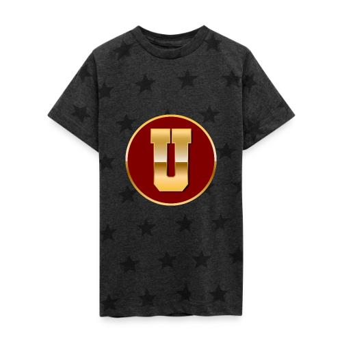 Letter U – Capital Varsity Alphabet Monogram - Kid's 5 Star Print T-Shirt