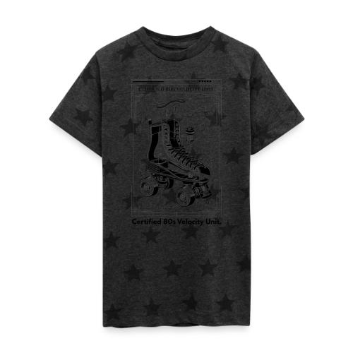 Retro Roller Skate T-Shirt - Kid's 5 Star Print T-Shirt