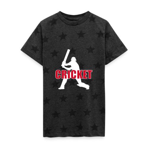 Power Play Cricket - Kid's 5 Star Print T-Shirt