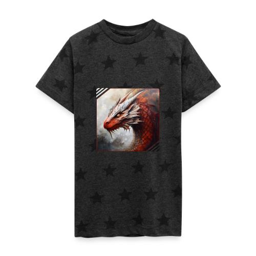 Mystic Dragon Realm - Kid's 5 Star Print T-Shirt