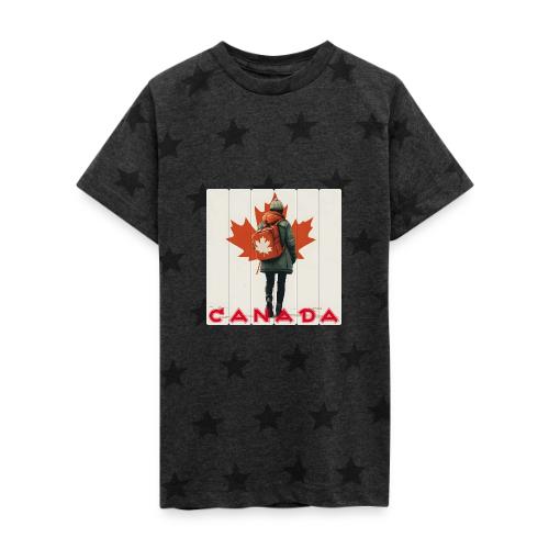 Canada: Proud Canadian Woman - Kid's 5 Star Print T-Shirt