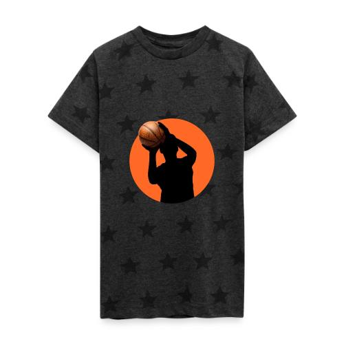 Basketball: Focused Precision - Kid's 5 Star Print T-Shirt