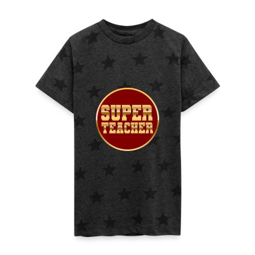 Super Teacher - Kid's 5 Star Print T-Shirt