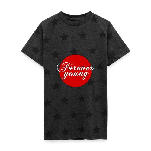 Forever Young, timeless Youth - Kid's 5 Star Print T-Shirt