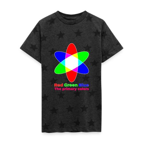 Primary colors: RGB Origins - Kid's 5 Star Print T-Shirt