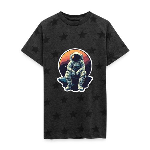 Astronaut in the Void - Kid's 5 Star Print T-Shirt