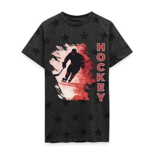 Hockey Fire - Kid's 5 Star Print T-Shirt