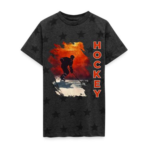 Hockey Vibes - Kid's 5 Star Print T-Shirt