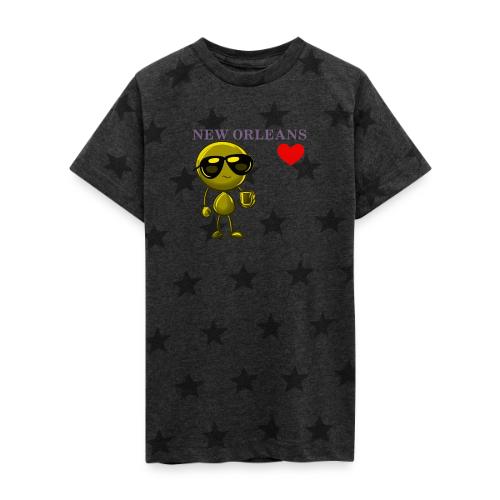 Smoon City_New Orleans - Kid's 5 Star Print T-Shirt