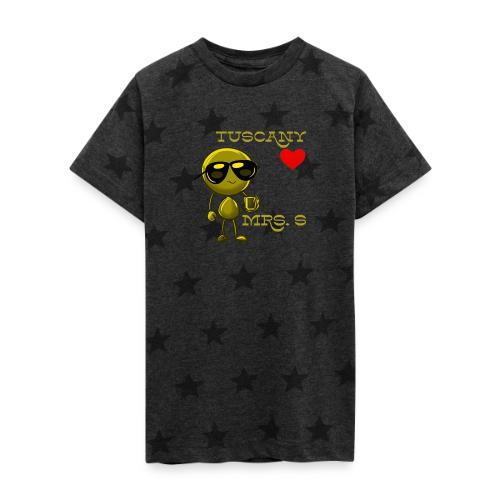 Smoon City_Tuscany Mrs. S - Kid's 5 Star Print T-Shirt