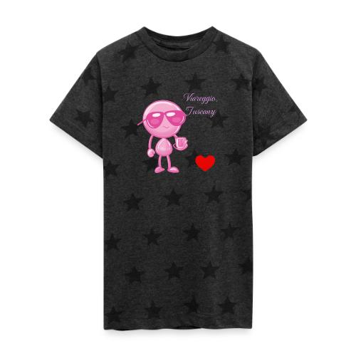Smoon City_Viareggio Tuscany Pink - Kid's 5 Star Print T-Shirt