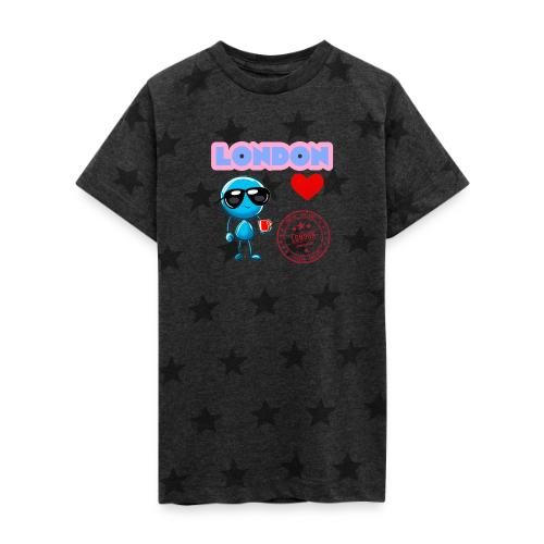 Smoon City_London - Kid's 5 Star Print T-Shirt