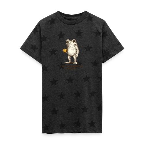 Weird Stuff Frog Coffee Humor - Kid's 5 Star Print T-Shirt