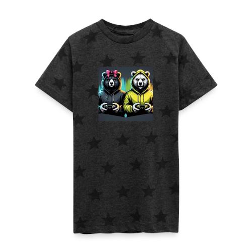 Gamer Bears - Kid's 5 Star Print T-Shirt