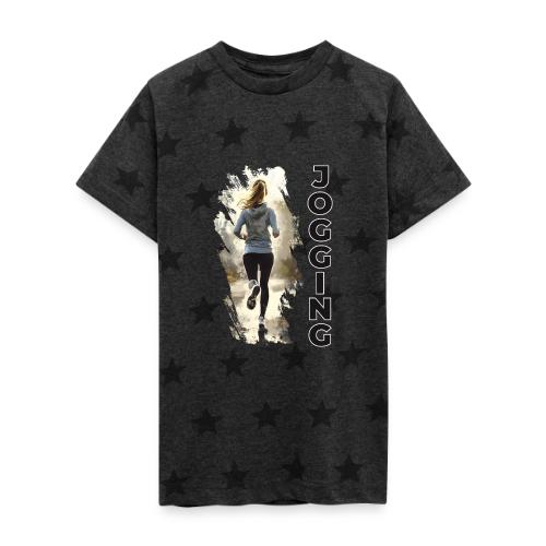 Jogging: Run into Motion - Kid's 5 Star Print T-Shirt