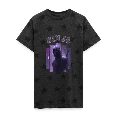 Nightfall Ninja - Kid's 5 Star Print T-Shirt