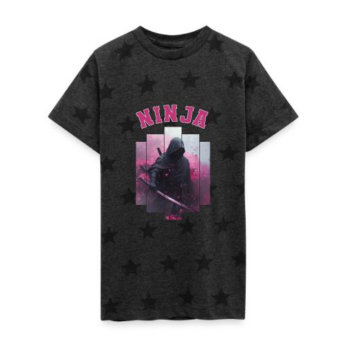 Elite Ninja Spirit - Kid's 5 Star Print T-Shirt