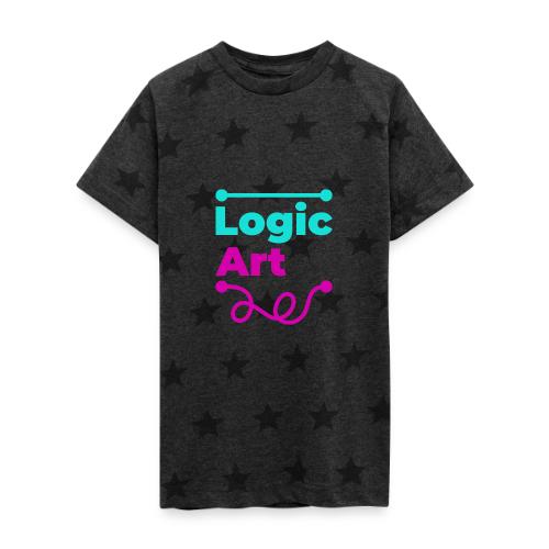 Art vs Logic - Kid's 5 Star Print T-Shirt