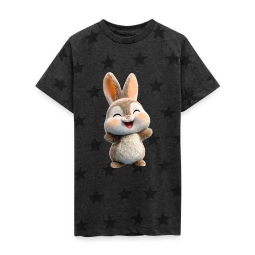 Joyful Baby Rabbit - Kid's 5 Star Print T-Shirt