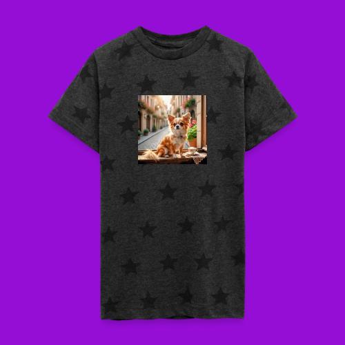 Morning coffee Chihuahua - Kid's 5 Star Print T-Shirt