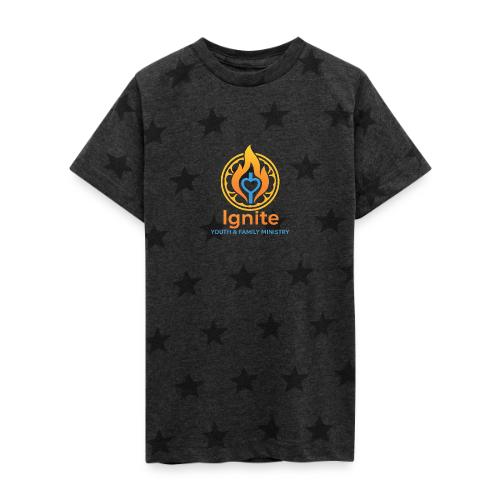 Ignite Youth and Family Logo - Kid's 5 Star Print T-Shirt