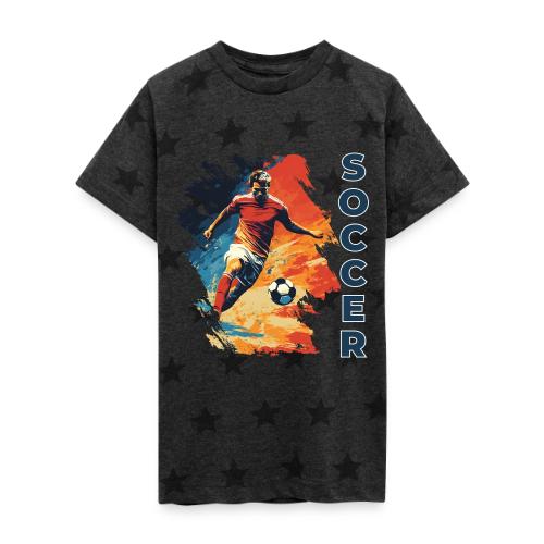 Soccer Action Pulse - Kid's 5 Star Print T-Shirt