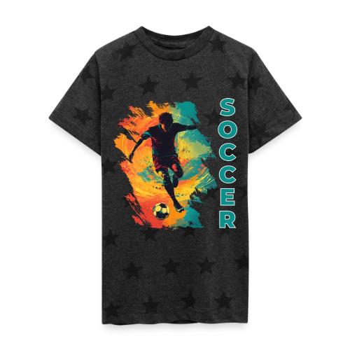 Soccer Hero Mode - Kid's 5 Star Print T-Shirt