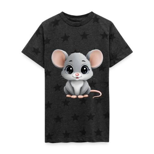 Baby Mouse: Little Grey Explorer - Kid's 5 Star Print T-Shirt