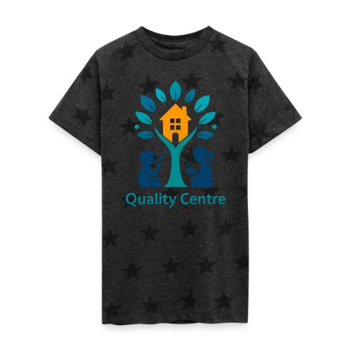 Quality Learning Center on Slim Fit Rib Women's - Kid's 5 Star Print T-Shirt