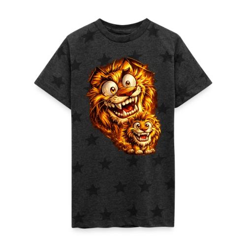 Crazy Double Lion Streetwear - Kid's 5 Star Print T-Shirt