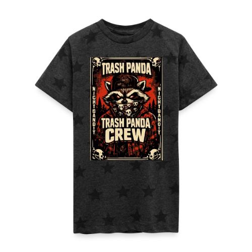 Midnight Forager Raccoon Mushroom Hunter - Kid's 5 Star Print T-Shirt