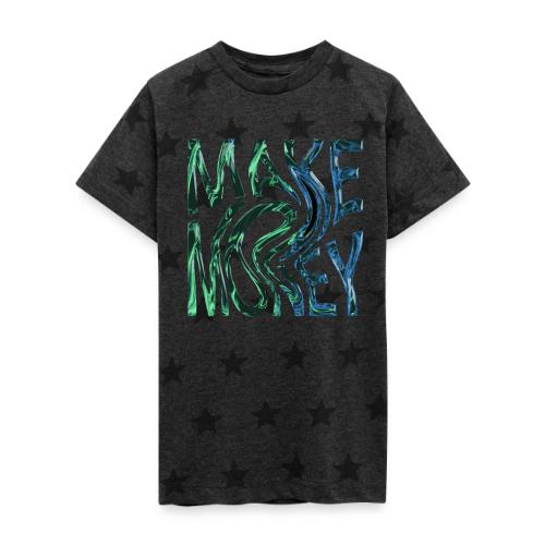 Make Money Neon 3D - Kid's 5 Star Print T-Shirt