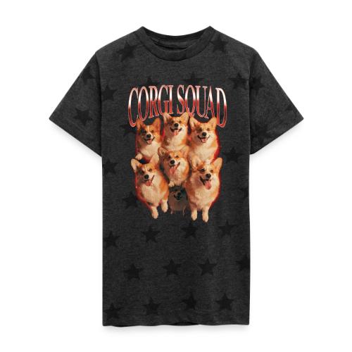 Corgi Squad Funny Dog Lover Vintage Shirt - Kid's 5 Star Print T-Shirt