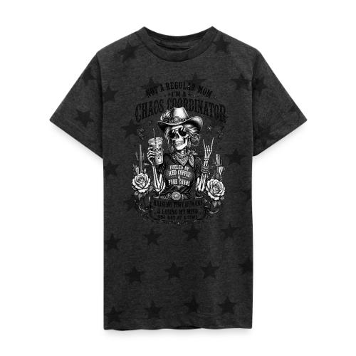 Chaos Coordinator Mom Skeleton Cowgirl - Kid's 5 Star Print T-Shirt