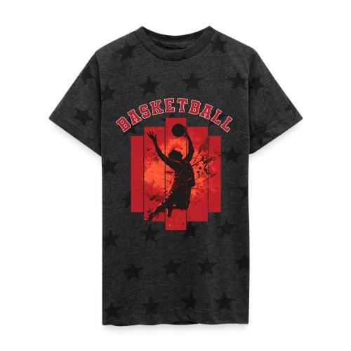 Basketball Mode On - Kid's 5 Star Print T-Shirt