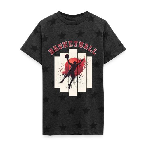 Basketball Energy - Kid's 5 Star Print T-Shirt