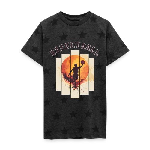 Basketball again and again - Kid's 5 Star Print T-Shirt