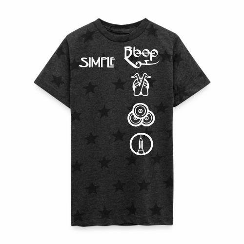 simplesymbolsvert - Kid's 5 Star Print T-Shirt