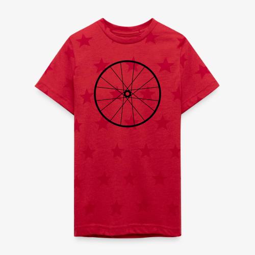Bicycle Wheel - Kid's 5 Star Print T-Shirt
