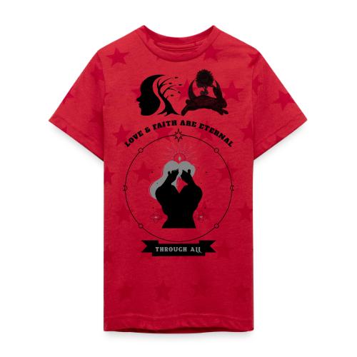 Love & Faith - Kid's 5 Star Print T-Shirt
