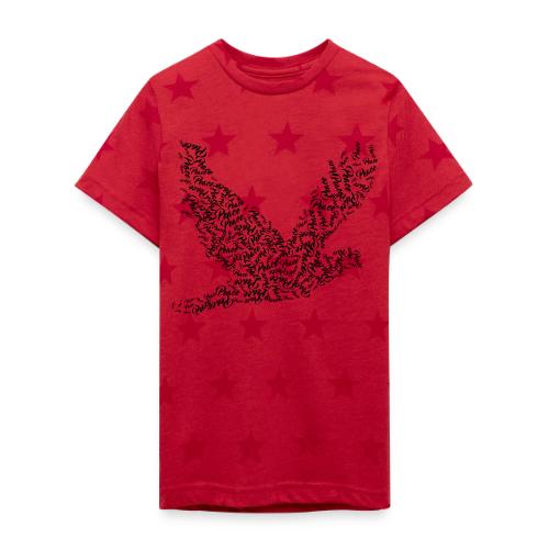 DOVE Peace in FLIGHT - Kid's 5 Star Print T-Shirt