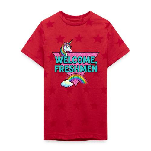 Welcome, Freshmen - Kid's 5 Star Print T-Shirt